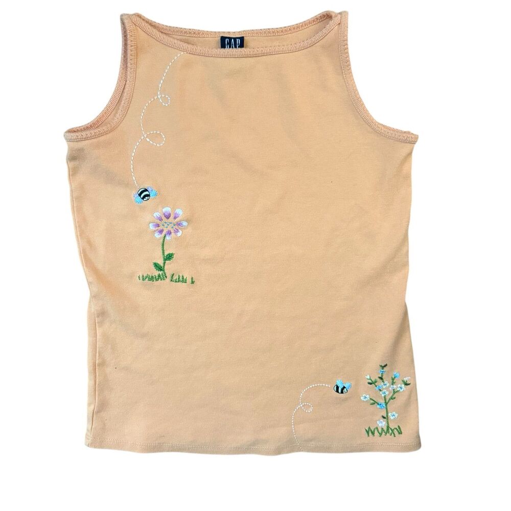 VNTG GAP Embroidered Girls Size 12  XL 100% Cotton, Fits Like Adult XS